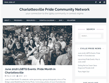 Tablet Screenshot of cvillepride.org